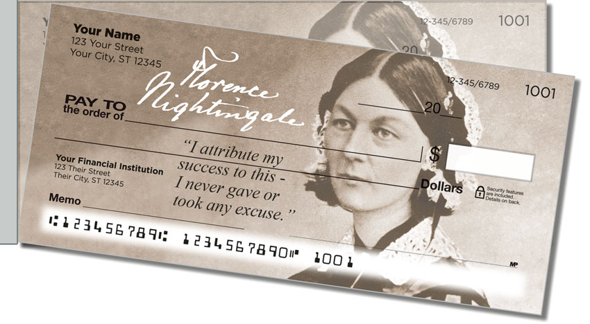 Florence Nightingale Side Tear Personal Checks