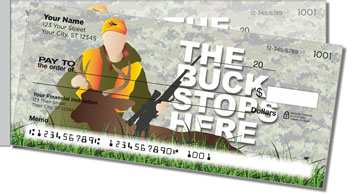 Deer Hunter Side Tear Personalized Checks