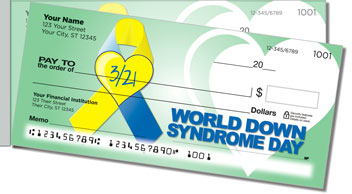 Down Syndrome Awareness Side Tear Theme Checks