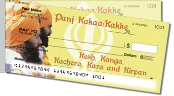 Sikhism Side Tear Personalized Checks