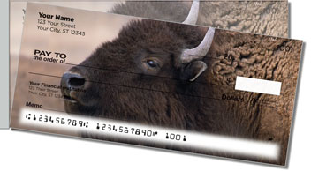 American Bison Side Tear Personalized Checks