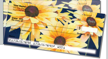 Floral Series 4 Side Tear Personalized Checks
