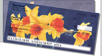 Floral Series 7 Side Tear Personalized Checks