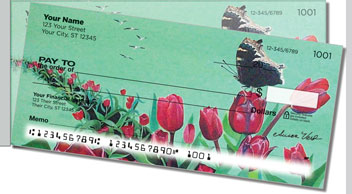 Susan Varo Floral Side Tear Personalized Checks