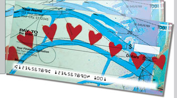 Dina Wakley Heart Side Tear Personalized Checks