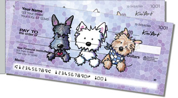 Terrier Friends Side Tear Design Checks
