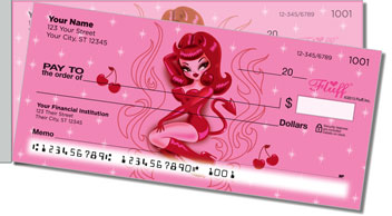 Devilette Side Tear Personalized Checks
