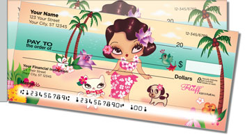 Hula Lulu Side Tear Personalized Checks