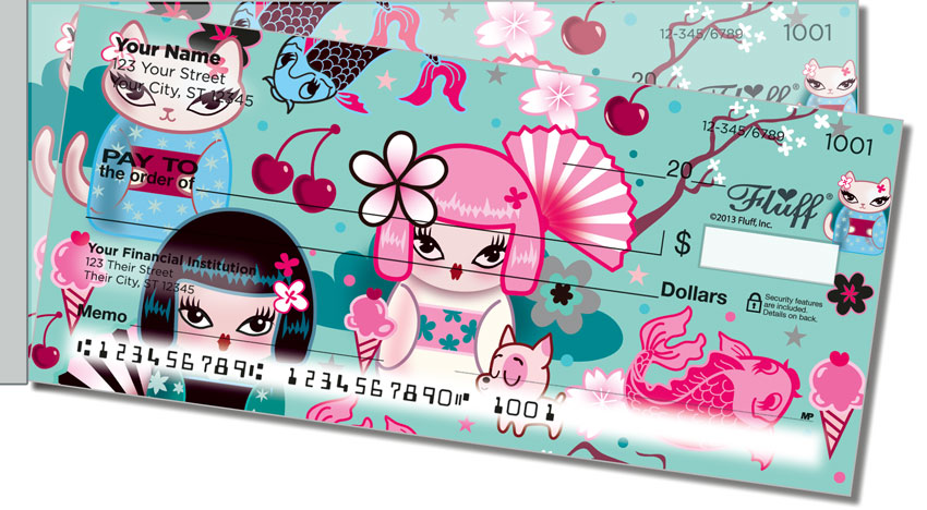 Kimono Cutie Side Tear Checks