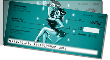 Martini Girl Side Tear Design Checks
