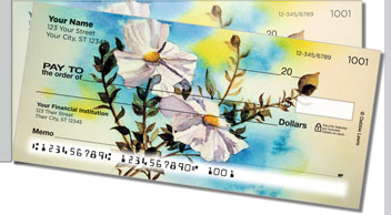 Debbie Lewis Flower Set Side Tear Theme Checks