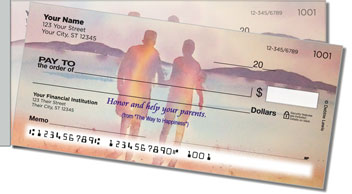 The Way to Happiness 1 Side Tear Personalized Checks