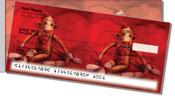 More Monkey Side Tear Personalized Checks