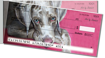 Shahmiri Dogs Side Tear Personalized Checks
