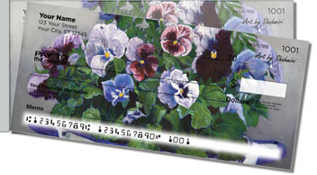 Shahmiri Flowers Side Tear Personalized Checks