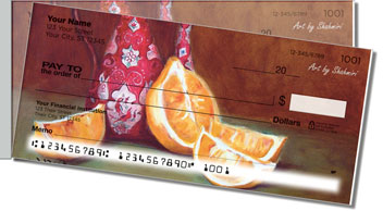 Shahmiri Still Life Side Tear Personalized Checks
