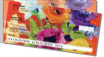 Standlee Floral Side Tear Design Checks