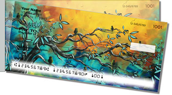 Birds and Blossoms Side Tear Design Checks