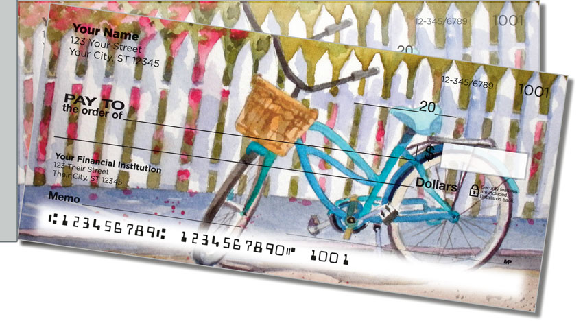 Bicycle Art Side Tear Personal Checks