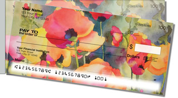 Kay Smith Poppy Side Tear Personalized Checks