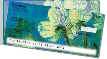 Floral Art Side Tear Personalized Checks