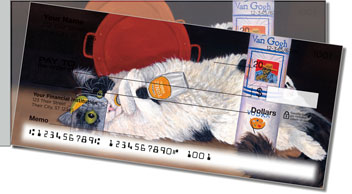 Contemplating Cats 2 Side Tear Design Checks