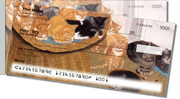 World of Cats 1 Side Tear Personalized Checks