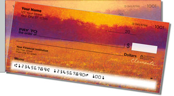 Evening Glow Side Tear Personalized Checks