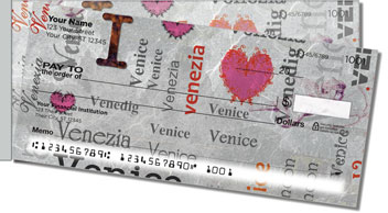 I Love Italy Side Tear Design Checks
