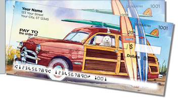 Doggies on Board Side Tear Personalized Checks