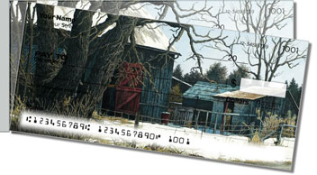 Winter Farm Side Tear Theme Checks