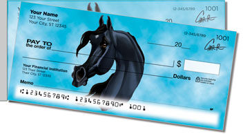 Arabian Horse Side Tear Personalized Checks