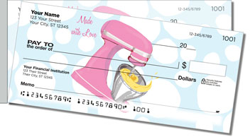 Made With Love Side Tear Personalized Checks