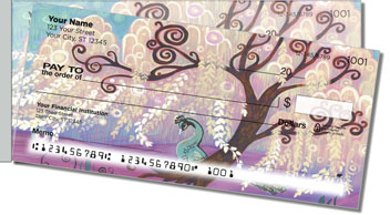 Jeweled Tree Side Tear Design Checks