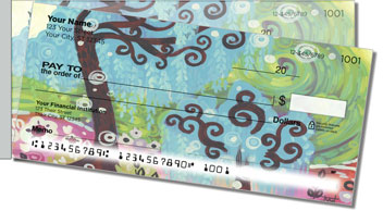 Jeweled Tree Side Tear Theme Checks