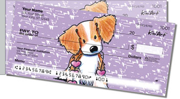 Brittany Spaniel Series Side Tear Design Checks