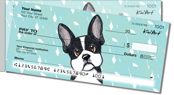 French Bulldog Side Tear Personalized Checks