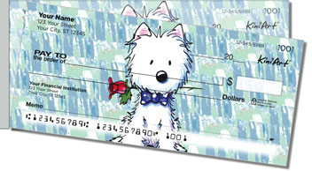 Westie Floral Side Tear Theme Checks