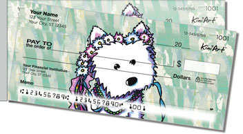 Westie  Princess Side Tear Personalized Checks