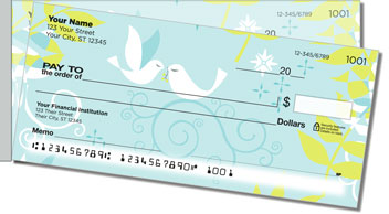 True Blue Side Tear Personalized Checks