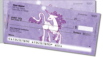 Cute Unicorn Side Tear Design Checks