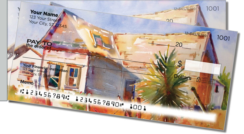 Houses and Barns Side Tear Personal Checks
