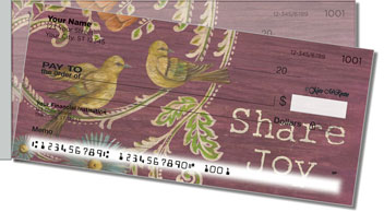 Fresh Picked Signs Side Tear Personalized Checks