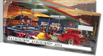 Gas Station Side Tear Personalized Checks