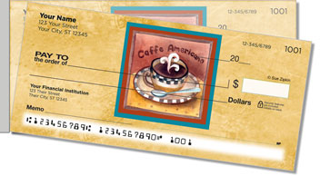 Artsy Coffee Side Tear Design Checks