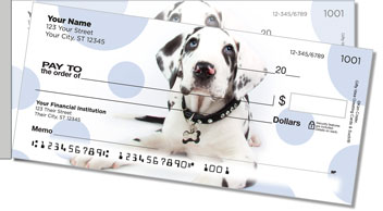 Great Dane Pup Side Tear Personalized Checks