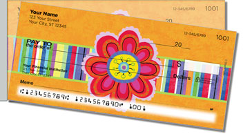 Fanciful Flower Side Tear Theme Checks