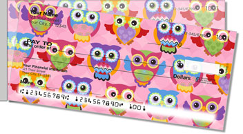 Cute Owl Side Tear Personalized Checks