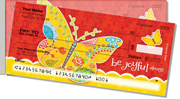 Be Joyful Side Tear Personalized Checks