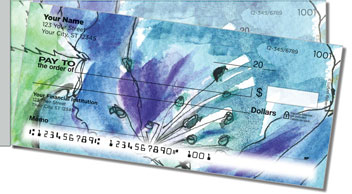 Fruits and Flowers Side Tear Personalized Checks